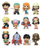 Funko One Piece Mystery Minis collection featuring 12 collectible vinyl figures including Luffy, Zoro, Nami and Chopper