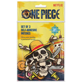 Packaging of the One Piece 3-set self-adhesive patches featuring pirate skulls.