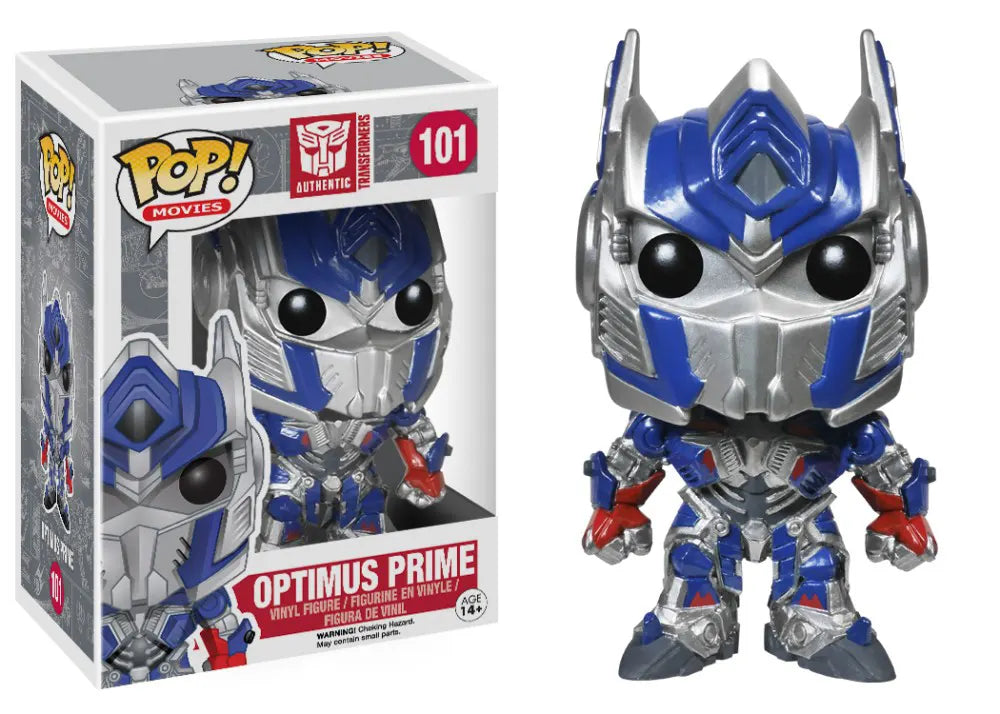 Optimus Prime #101 Funko Pop! Vinyl figure from Transformers in display box.