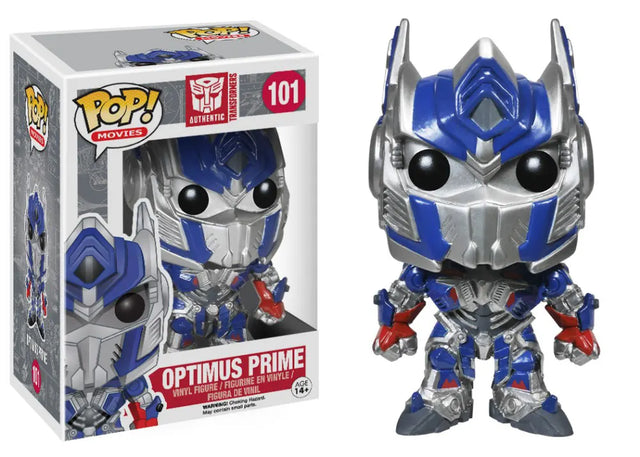 Optimus Prime #101 Funko Pop! Vinyl figure from Transformers in display box.