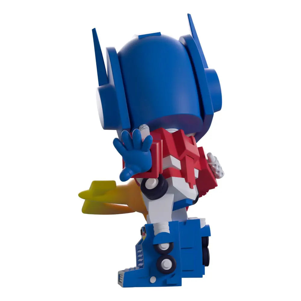 Back view showing Optimus Prime’s details and stance