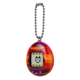 Tamagotchi Sunset edition with keychain, updated logo, retro gradient shell.