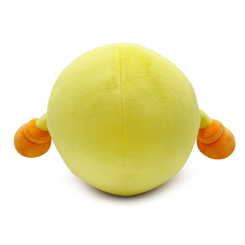 Pac-Man Plush Figure back view showing round yellow body and soft fabric