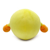 Pac-Man Plush Figure back view showing round yellow body and soft fabric