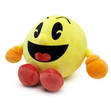 Pac-Man plush collectible close-up with embroidered face details