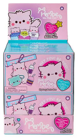 Retail display box filled with Pembe Bento Box Keyrings Blind Box collectibles featuring surprise kawaii keychain sets