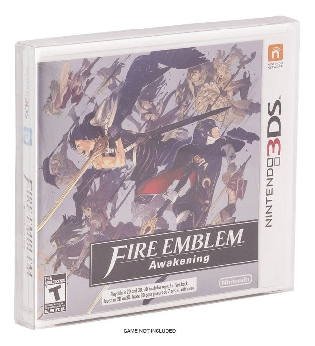 Fire Emblem Awakening Nintendo 3DS game inside clear PET protector