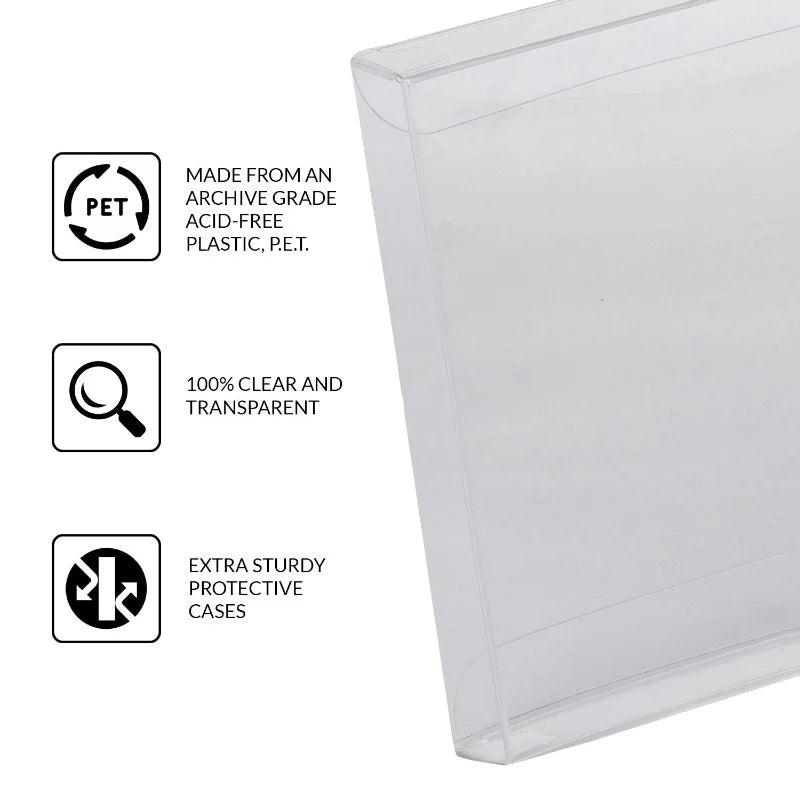 Archival-grade acid-free PET protector for Nintendo 3DS game cases