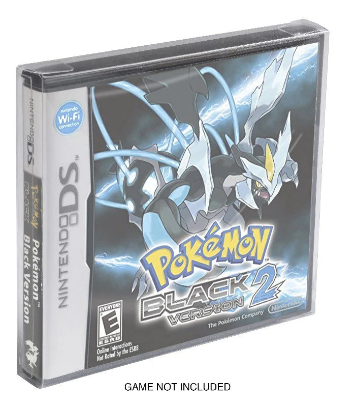 Pokémon Black 2 Nintendo DS game inside clear PET protector