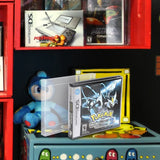 Nintendo DS game and clear PET protector displayed in retro gaming collection
