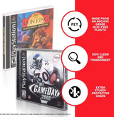 Clear acid-free PET protectors for collectible PlayStation 1 games