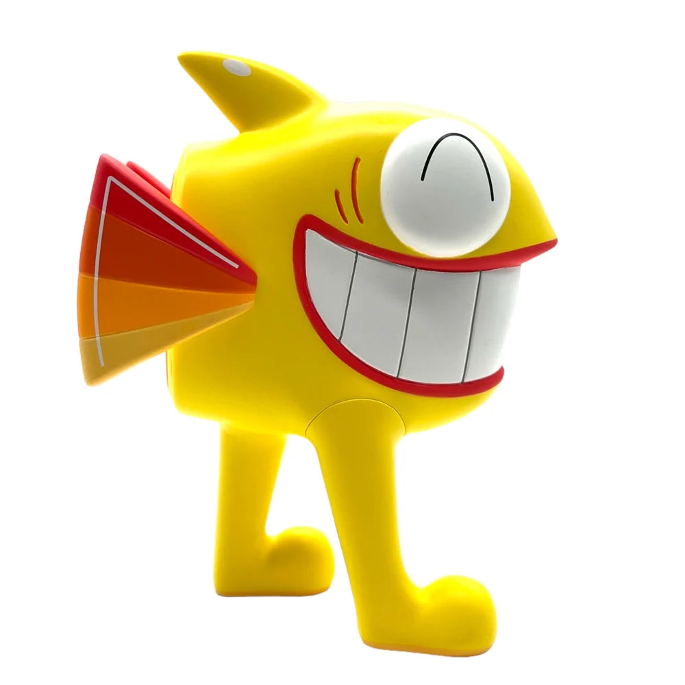 Pez The Walking Fish Yellow limited edition vinyl art toy by UVD Toys