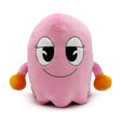 Pinky Ghost Pac-Man plush figure by Youtooz front view with half-lidded eyes and orange gloves