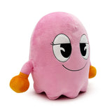 Pinky Ghost Pac-Man plush figure three-quarter view highlighting rounded ghost shape