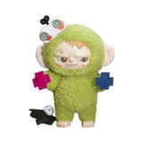 Pitenaught Naughty League green fuzzy costume vinyl figure with stitched accessories