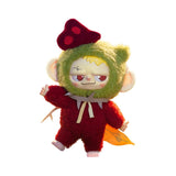 Pitenaught Naughty League red outfit vinyl figure with leaf cape and horned hat