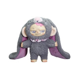 Pitenaught Naughty League grey bunny costume vinyl figure with long ears and plush texture