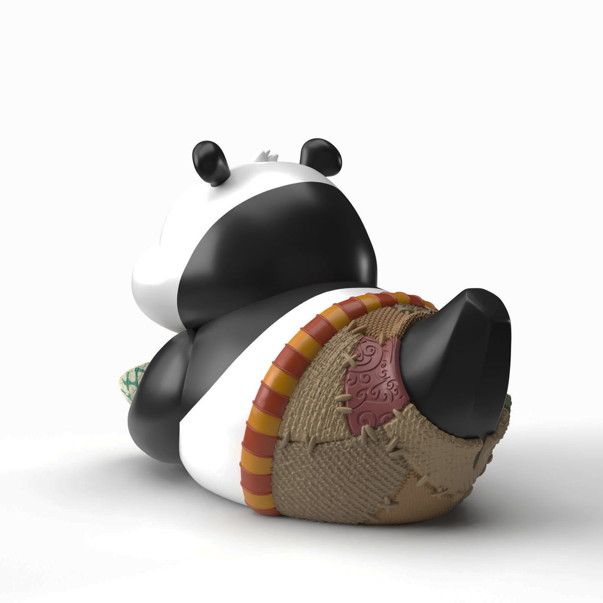 Back view of Po TUBBZ Kung Fu Panda duck showing textured clothing details