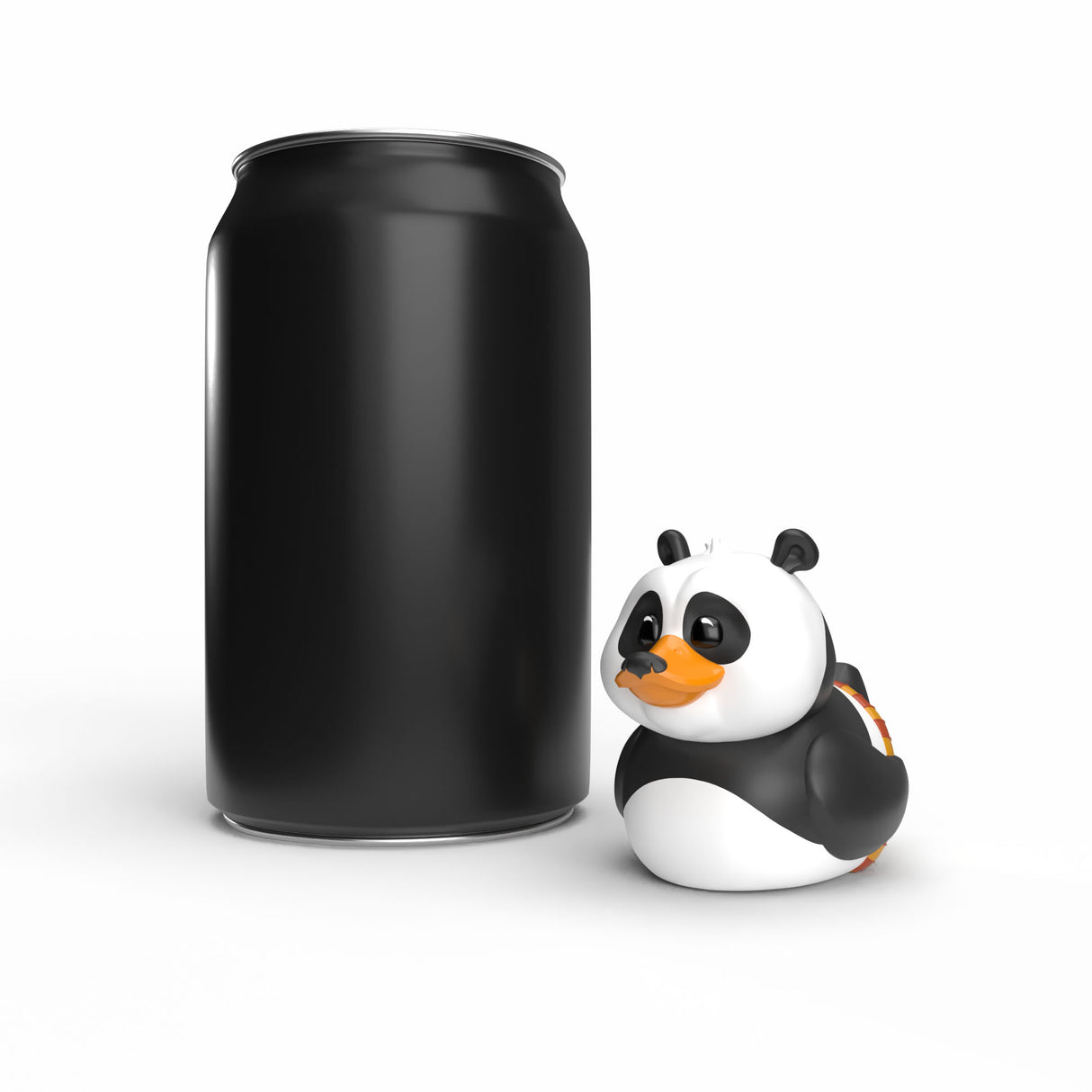 Mini TUBBZ Po next to a soda can for size comparison