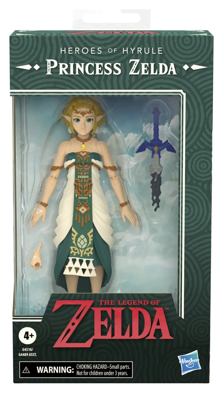 Princess Zelda Heroes of Hyrule action figure in official Hasbro collector window box.