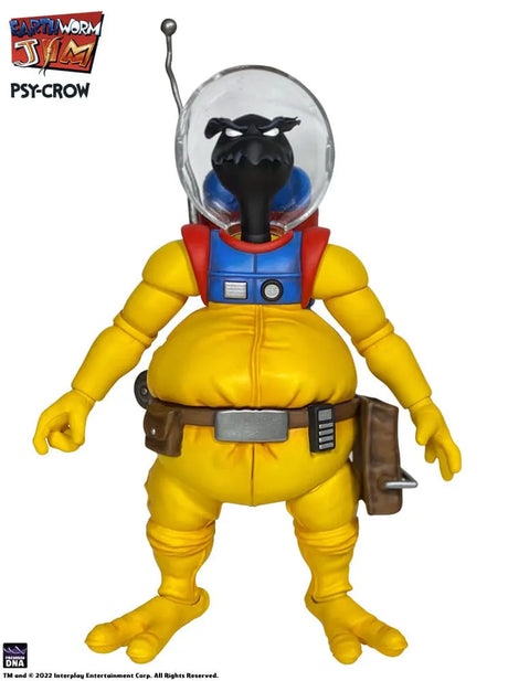 Psy-Crow Earthworm Jim action figure with angry expression