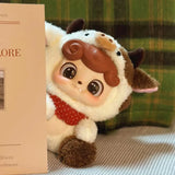 Q KID Animal Preschool plush blind box figure reading book scene