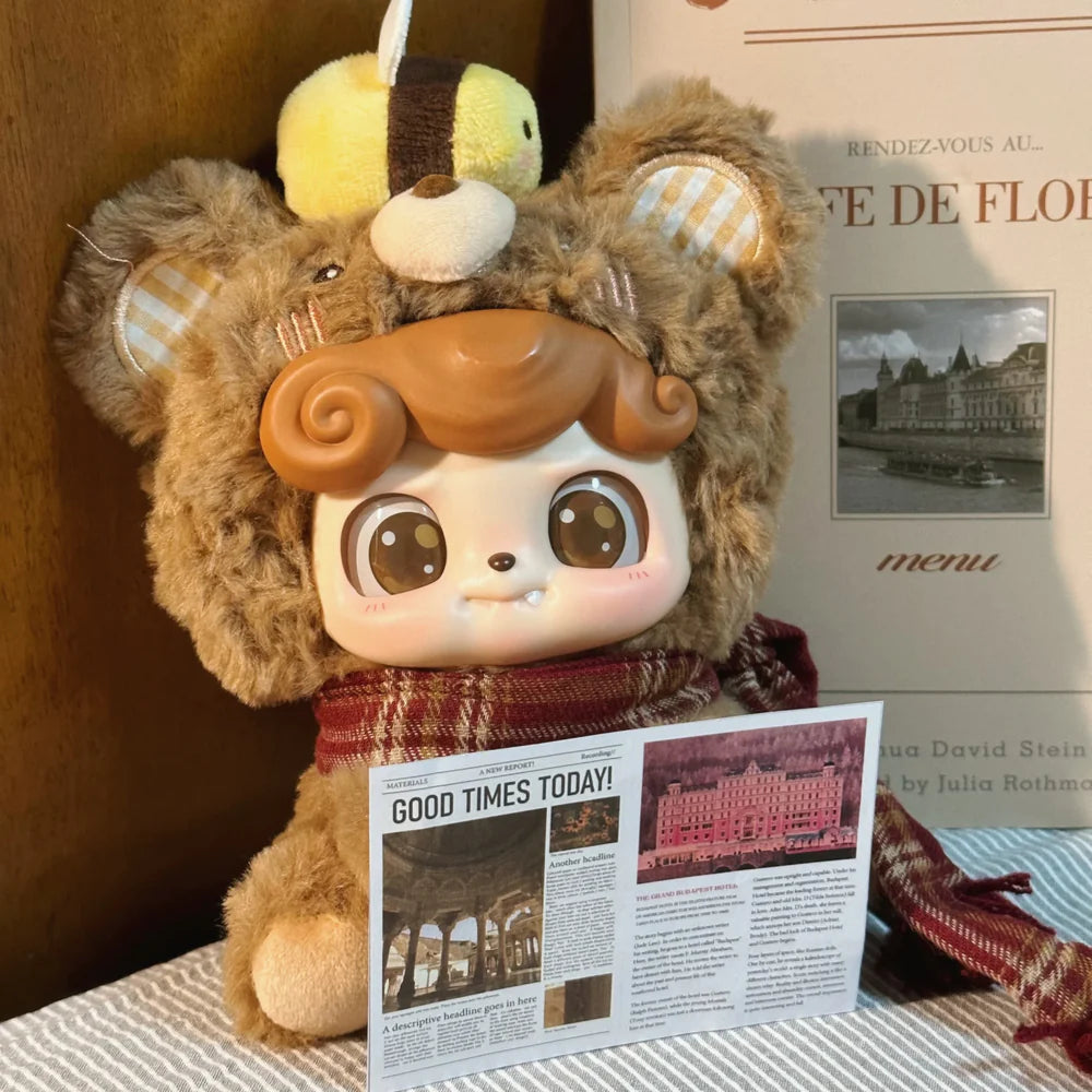 Q KID Animal Preschool Series plush animal figure cozy desk setup