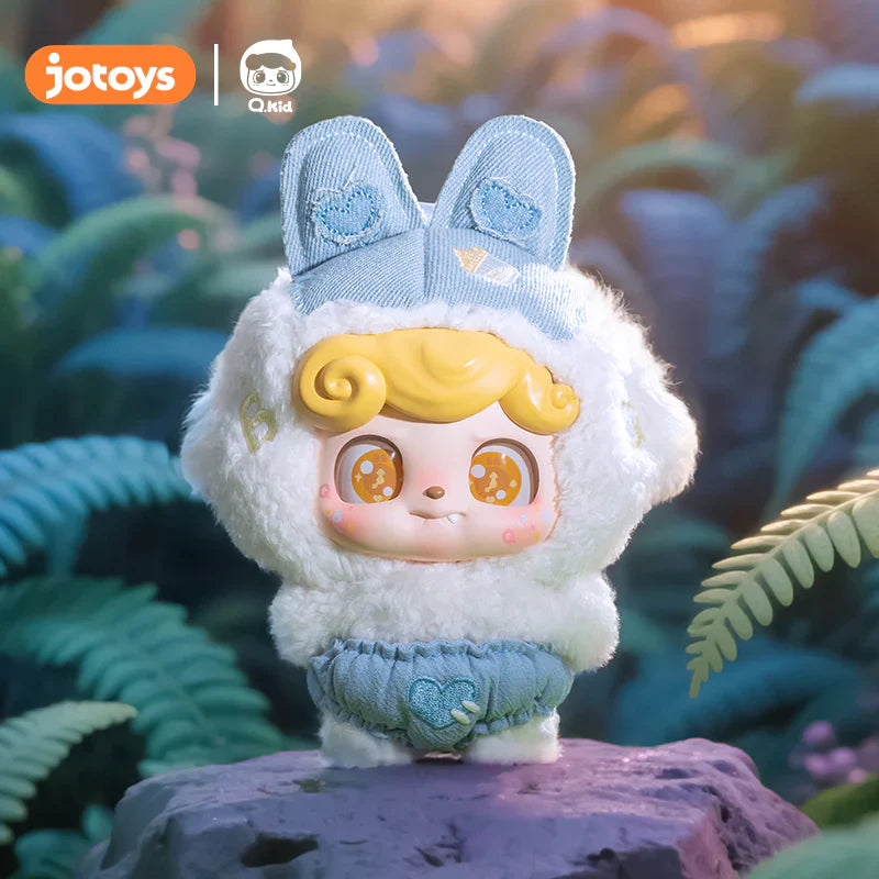 Q.Kid Fairy Tales plush figure in blue bunny hood