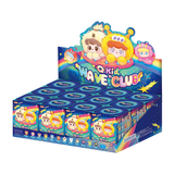 Q Kid Wave Club blind box display case with multiple figures
