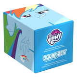 Back view of Rainbow Dash Squaroes box featuring My Little Pony logo.