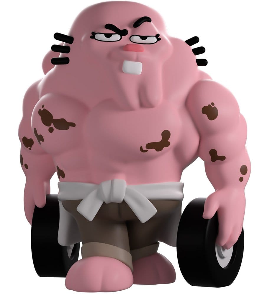 Richard The Amazing World of Gumball Youtooz vinyl figure front view holding dumbbells