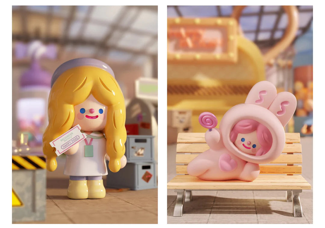 Ticket Office Ann and Mascot Suits RiCo figures from the Happy Factory collection
