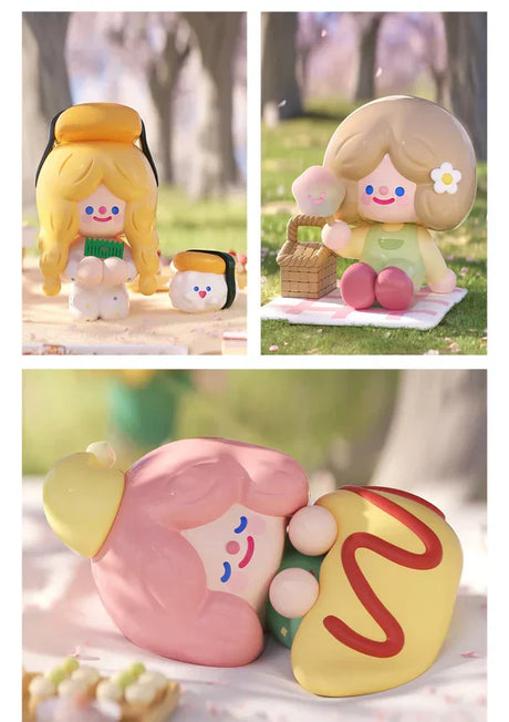 RiCo Happy Picnic Together Series figures featuring picnic, sushi, and cozy resting themed characters