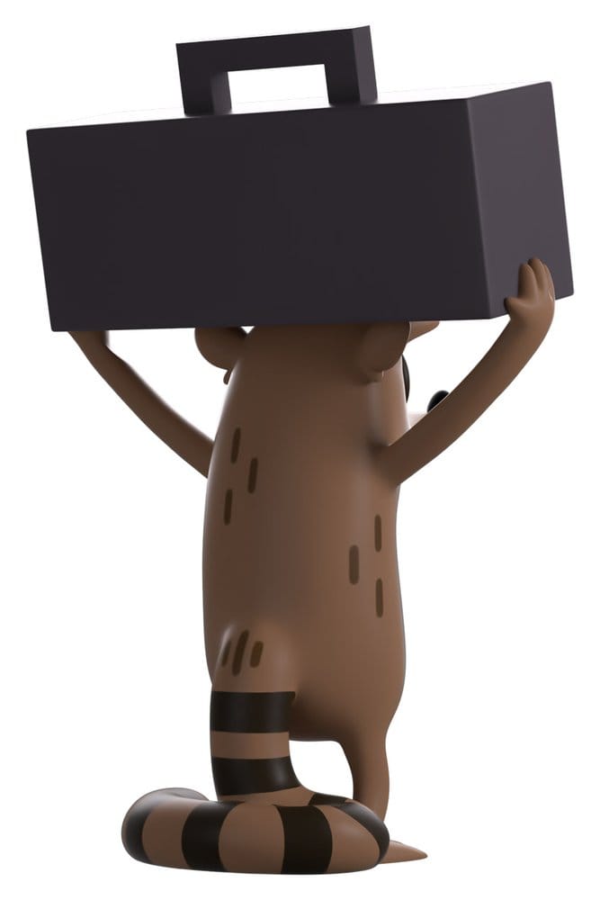Rigby Regular Show Youtooz vinyl figure rear view with striped tail