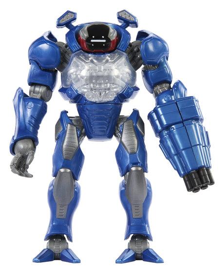 Roboto Combat Ready Masters of the Universe 2026 Movie action figure standing front view with blaster arm