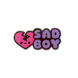 sad boy enamel pin broken heart cute pastel pin design