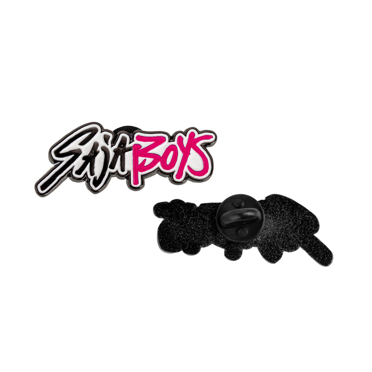 Saja Boys pin front and back view