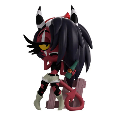 Sallie May Youtooz vinyl figure standing with bottle and ranch fence accessory.