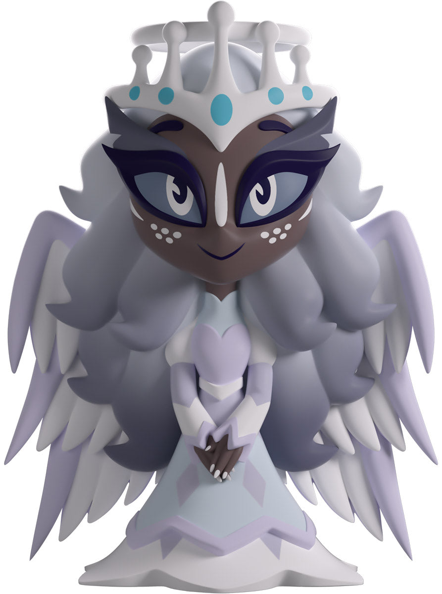 Sera Hazbin Hotel Youtooz vinyl figure front view with wings and halos