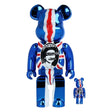 400% & 100% Bearbrick Set - Sex Pistols - God Save the Queen (Chrome Edition)