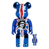 400% & 100% Bearbrick Set - Sex Pistols - God Save the Queen (Chrome Edition)