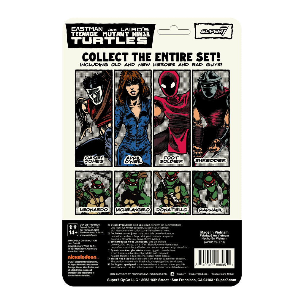 Shredder (Comic Color) - Teenage Mutant Ninja Turtles ReAction Figure Cardback