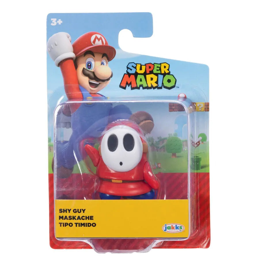 Shy Guy Super Mario action figure 6,5 cm in retail packaging from Jakks Pacific Wave 50.