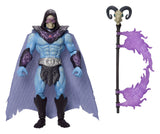 Front view of Skeletor Havoc Staff Attack Masters of the Universe movie action figure with staff accessory
