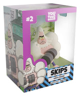 Skips Youtooz vinyl figure inside illustrated collector packaging