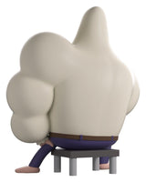 Rear view of Skips Regular Show vinyl figure showing sculpted details