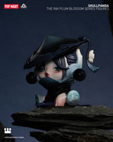 Skullpanda Ink Plum Blossom figure with tree-like antlers and eerie glowing eyes, POP MART collectible figure.