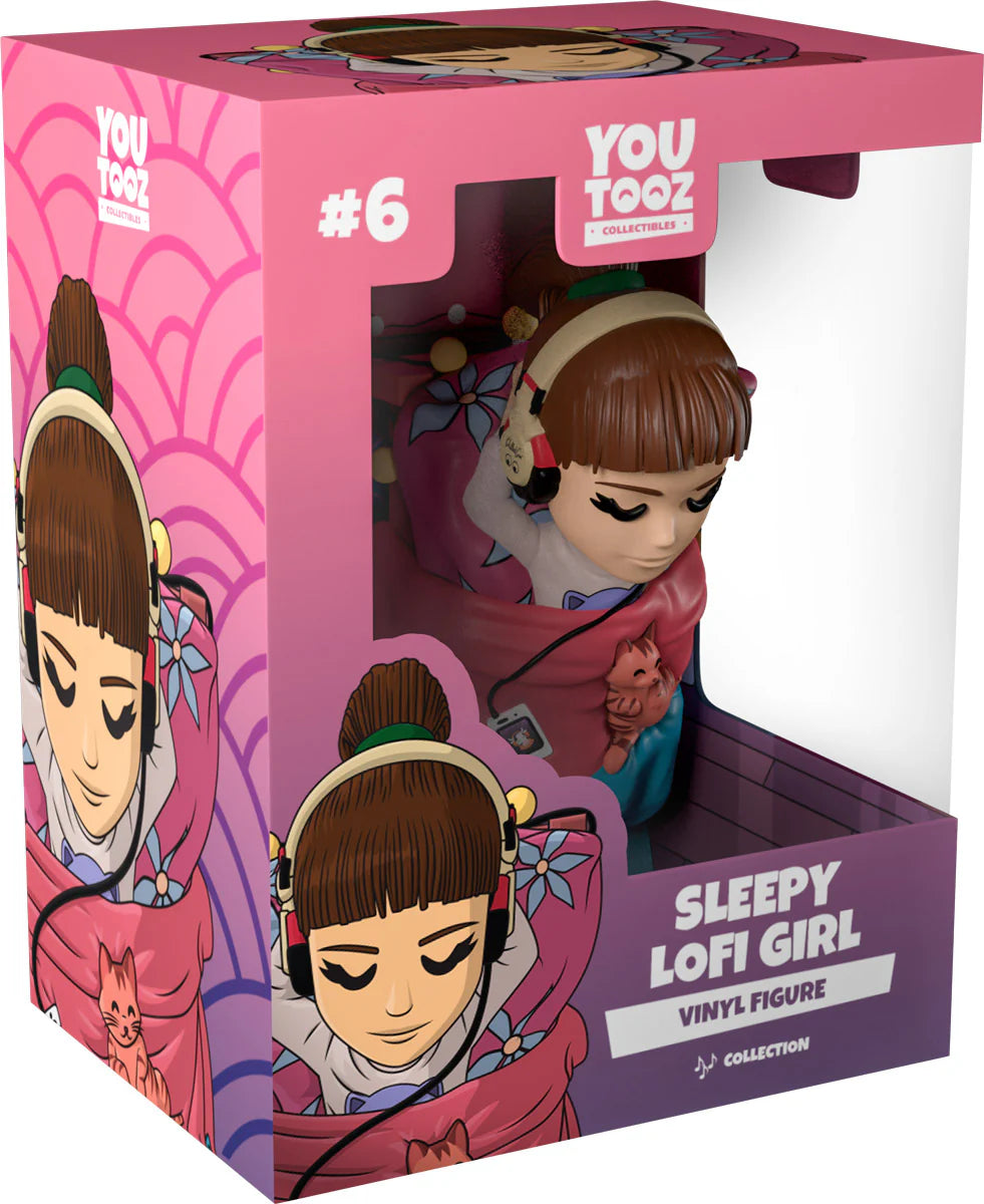 Sleepy Lofi Girl Youtooz vinyl figure in retail box packaging with character art