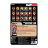 Back of Snake Eyes Red Glow Crystal Poison G.I. Joe ReAction Plus card showing character file