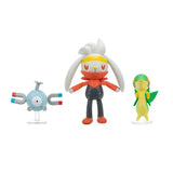Snivy, Raboot and Magnemite Pokémon Battle Figures by Jazwares